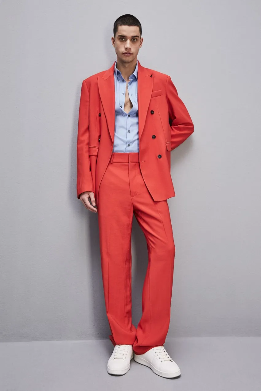 Pantalon slim fit avec poches françaises à l'italienne