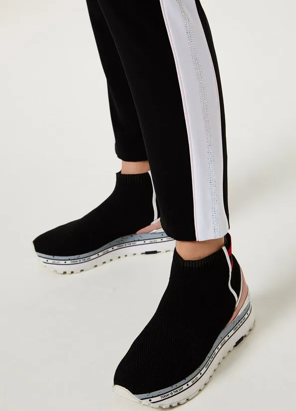 Pantalone con strass