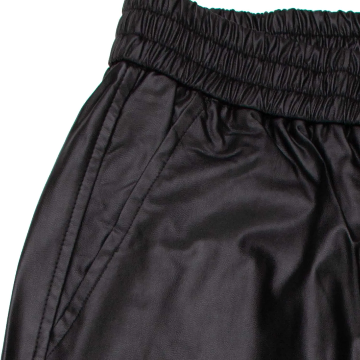 Pantalone Eco-Pelle Nero Teen