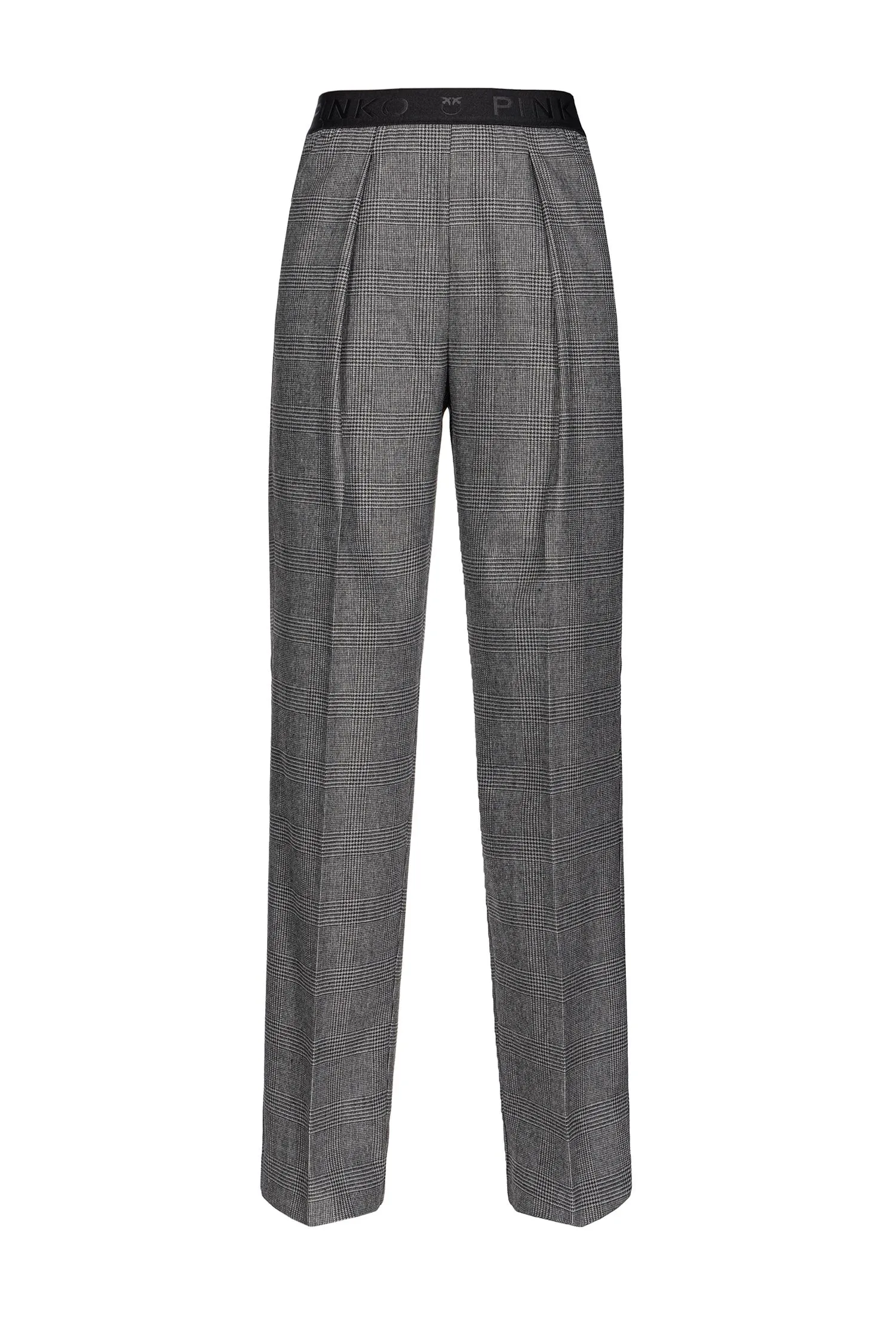 PANTALONE "PALMA" IN MISTO LANA CON STAMPA PRINCIPE DI GALLES