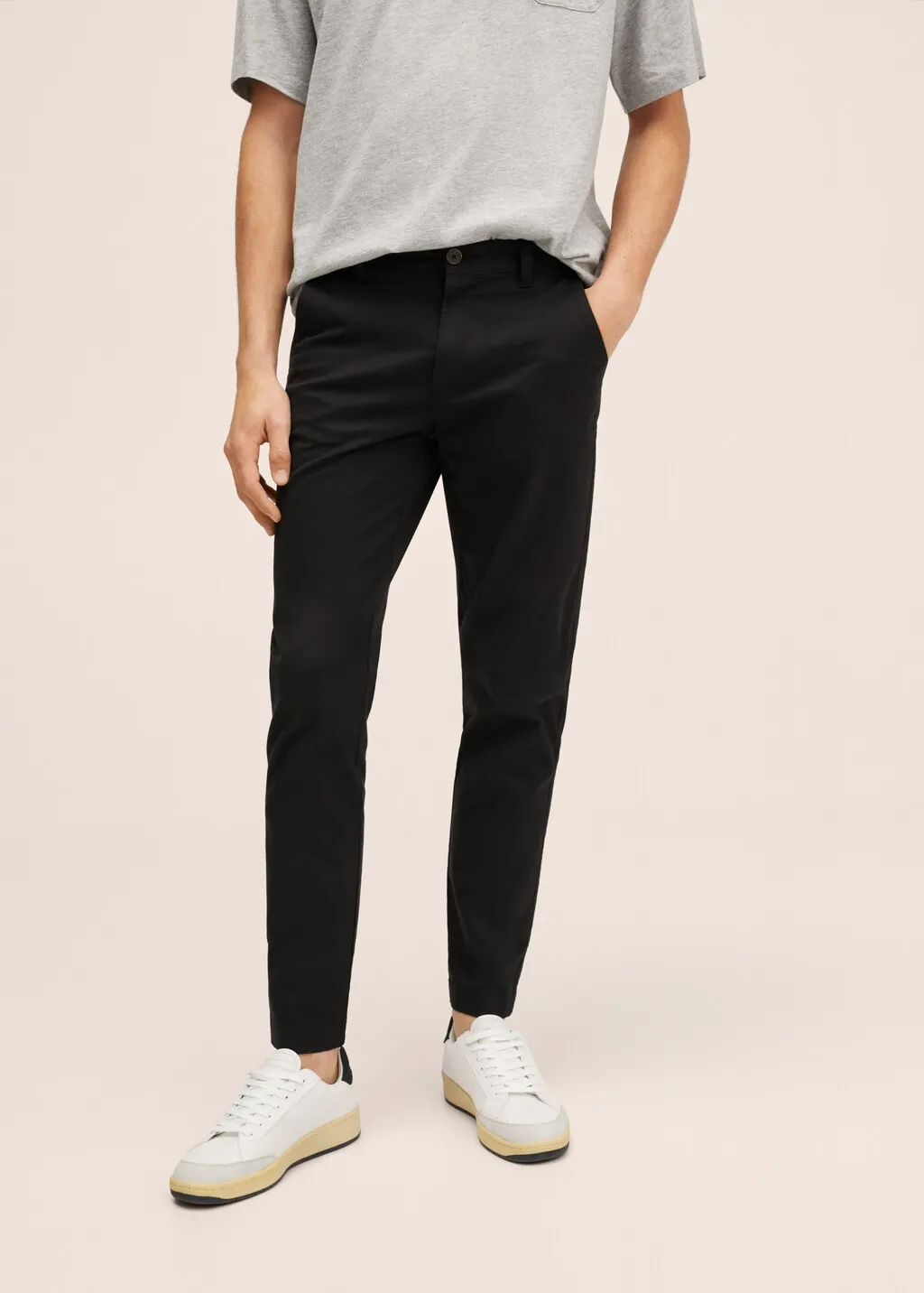 Pantaloni chino cotone