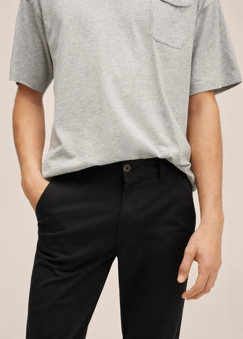 Pantaloni chino cotone