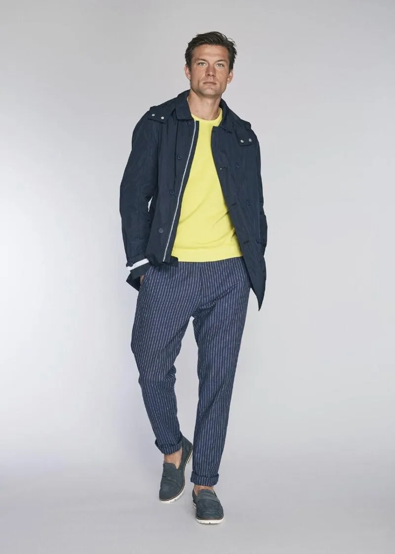 Pantaloni chino gessati