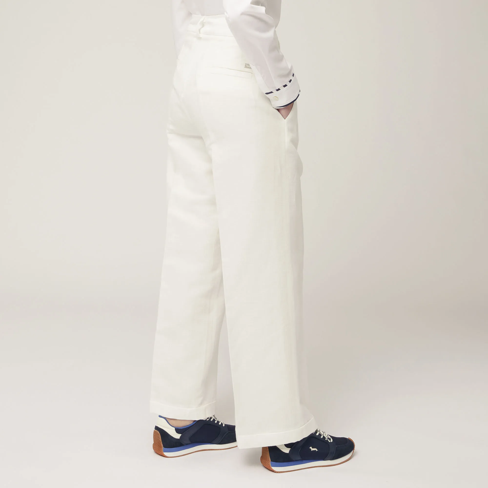 Pantaloni Con Piega
