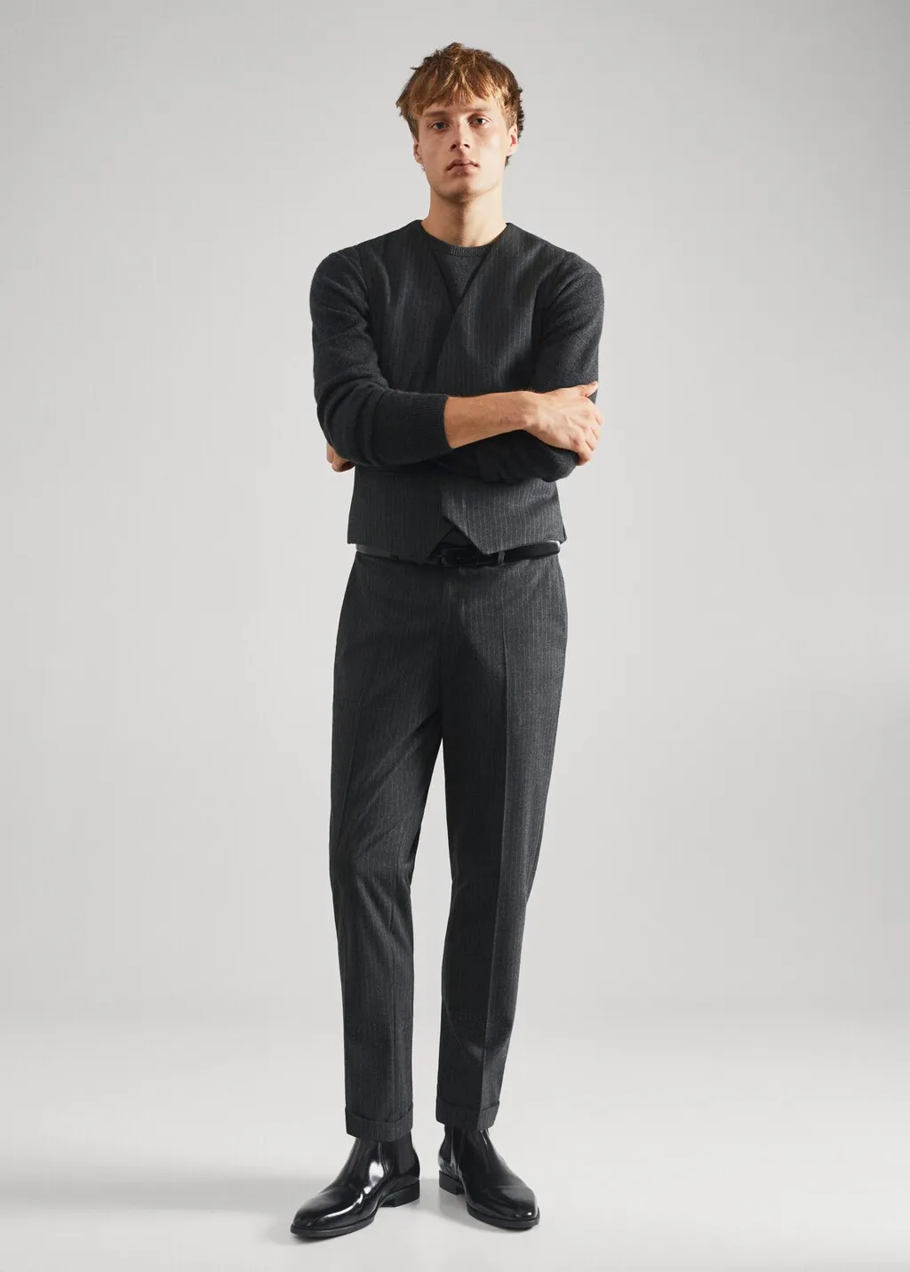 Pantaloni eleganti gessati