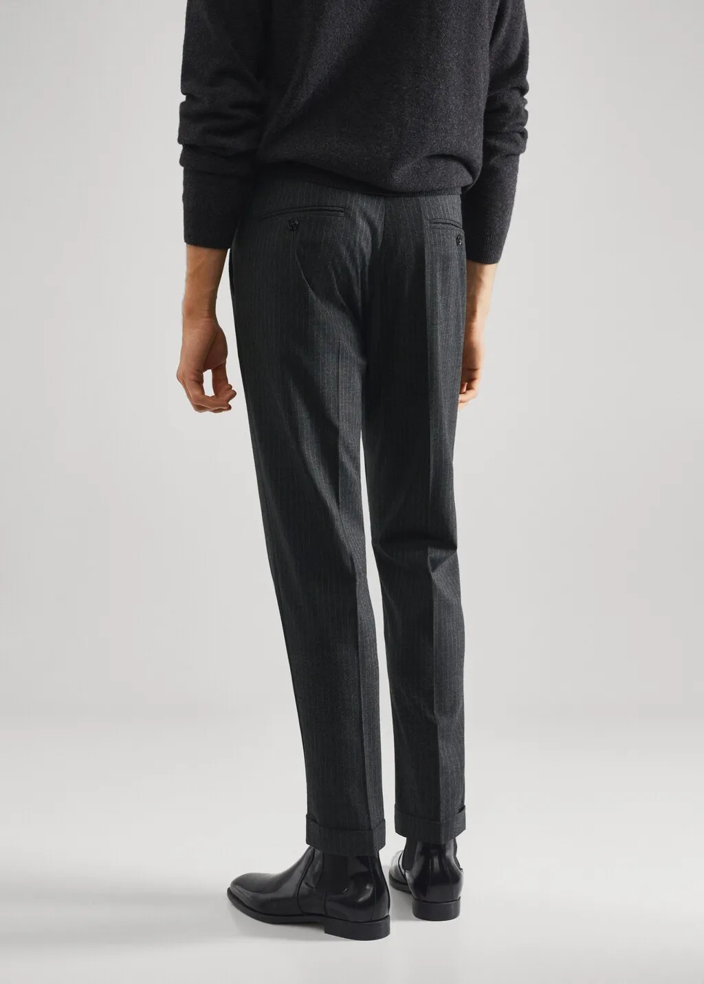 Pantaloni eleganti gessati