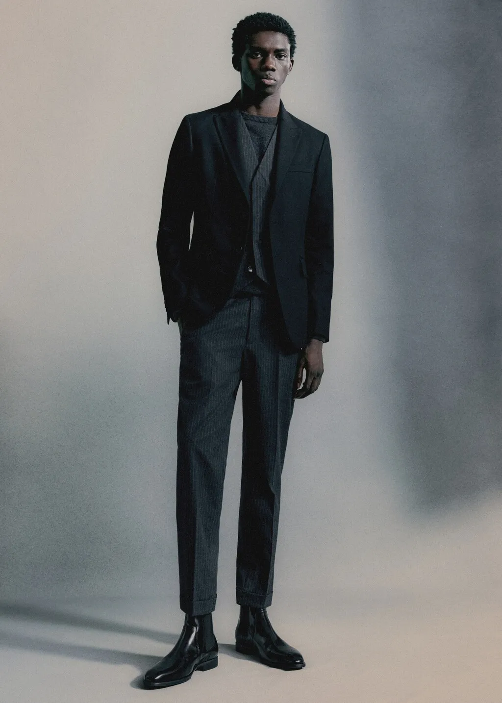 Pantaloni eleganti gessati