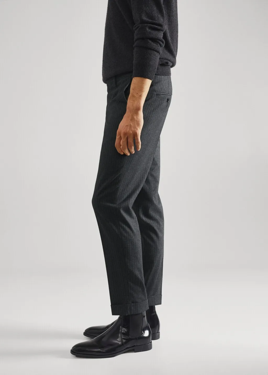 Pantaloni eleganti gessati