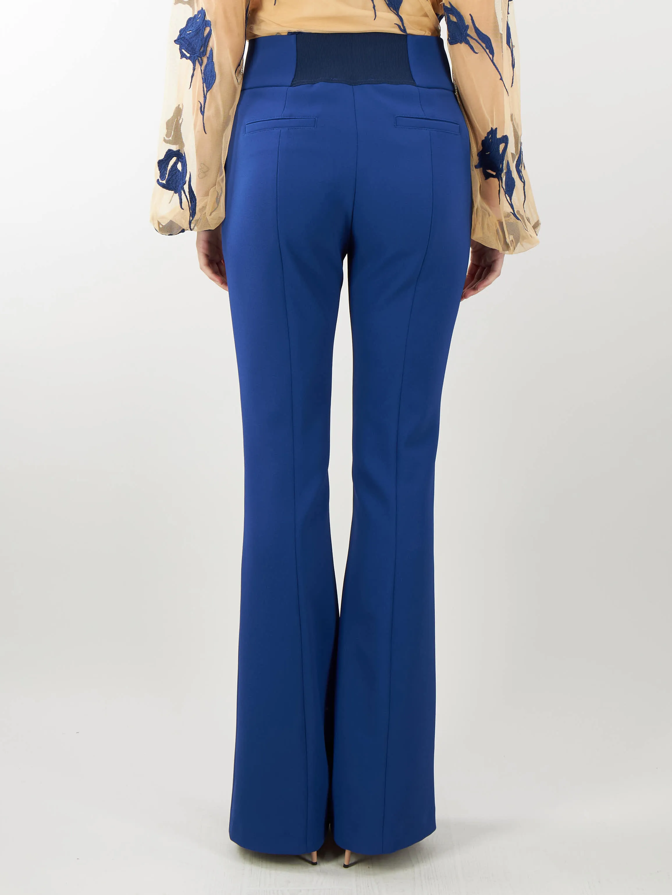 Pantaloni flare in crèpe stretch Blugirl by Bluemarine