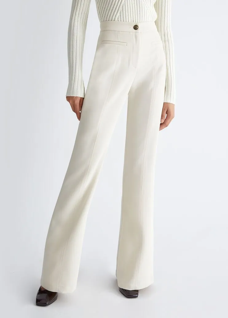 Pantaloni flare in twill liu jo