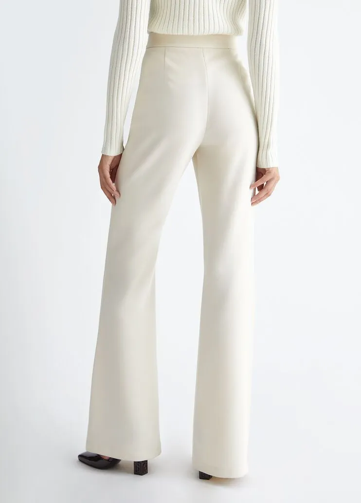 Pantaloni flare in twill liu jo