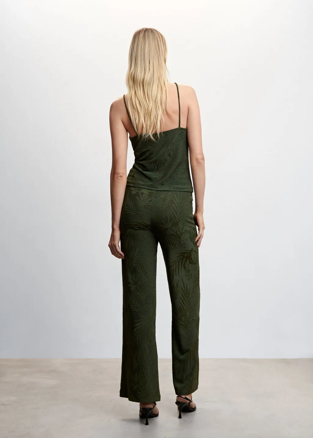 Pantaloni palazzo jacquard