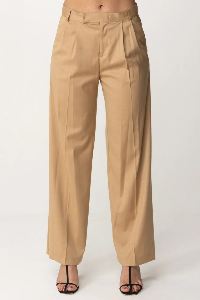Pantaloni straight SABBIA