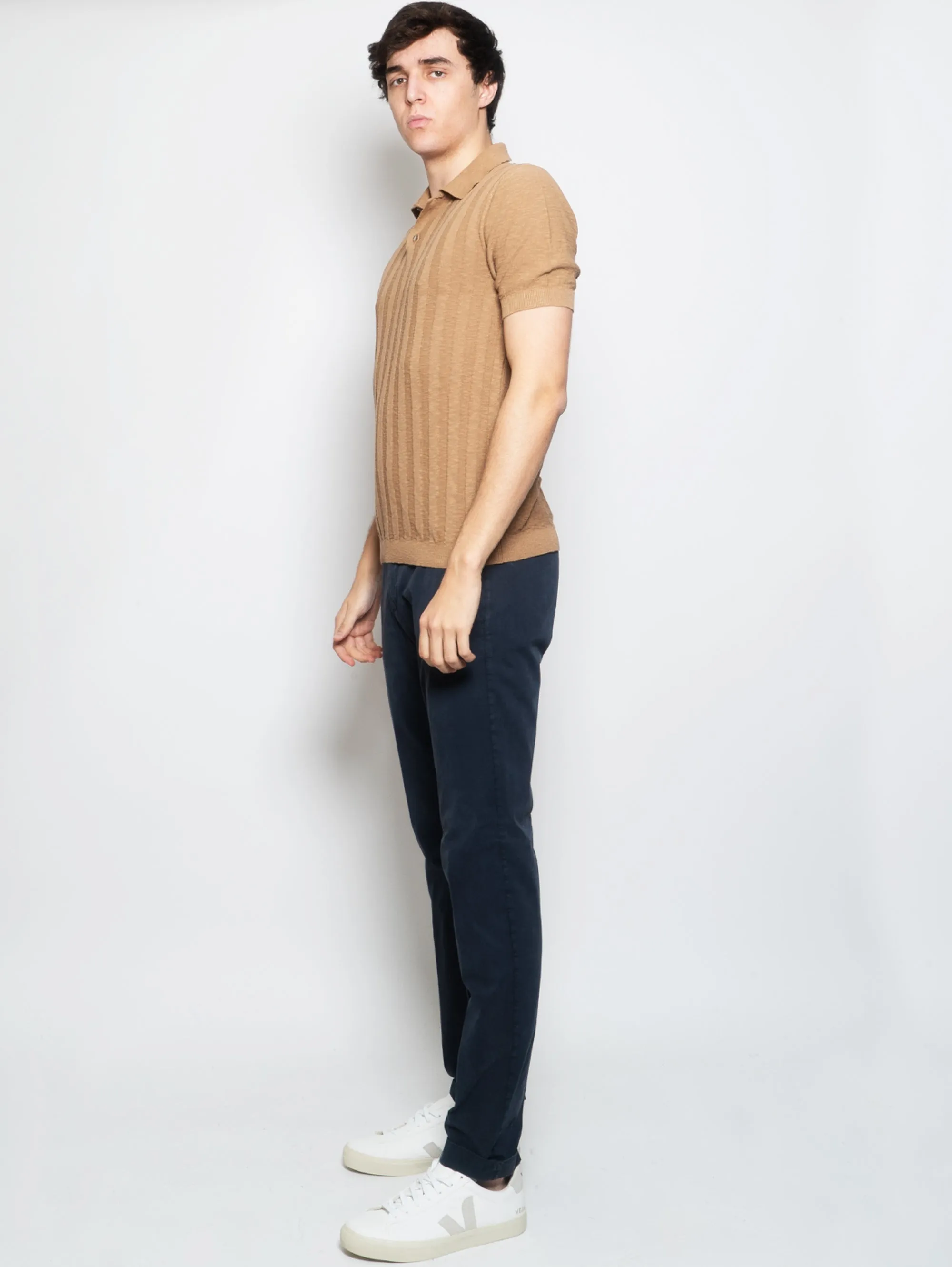 Pantaloni Ventre Piatto in Slim Fit Blu