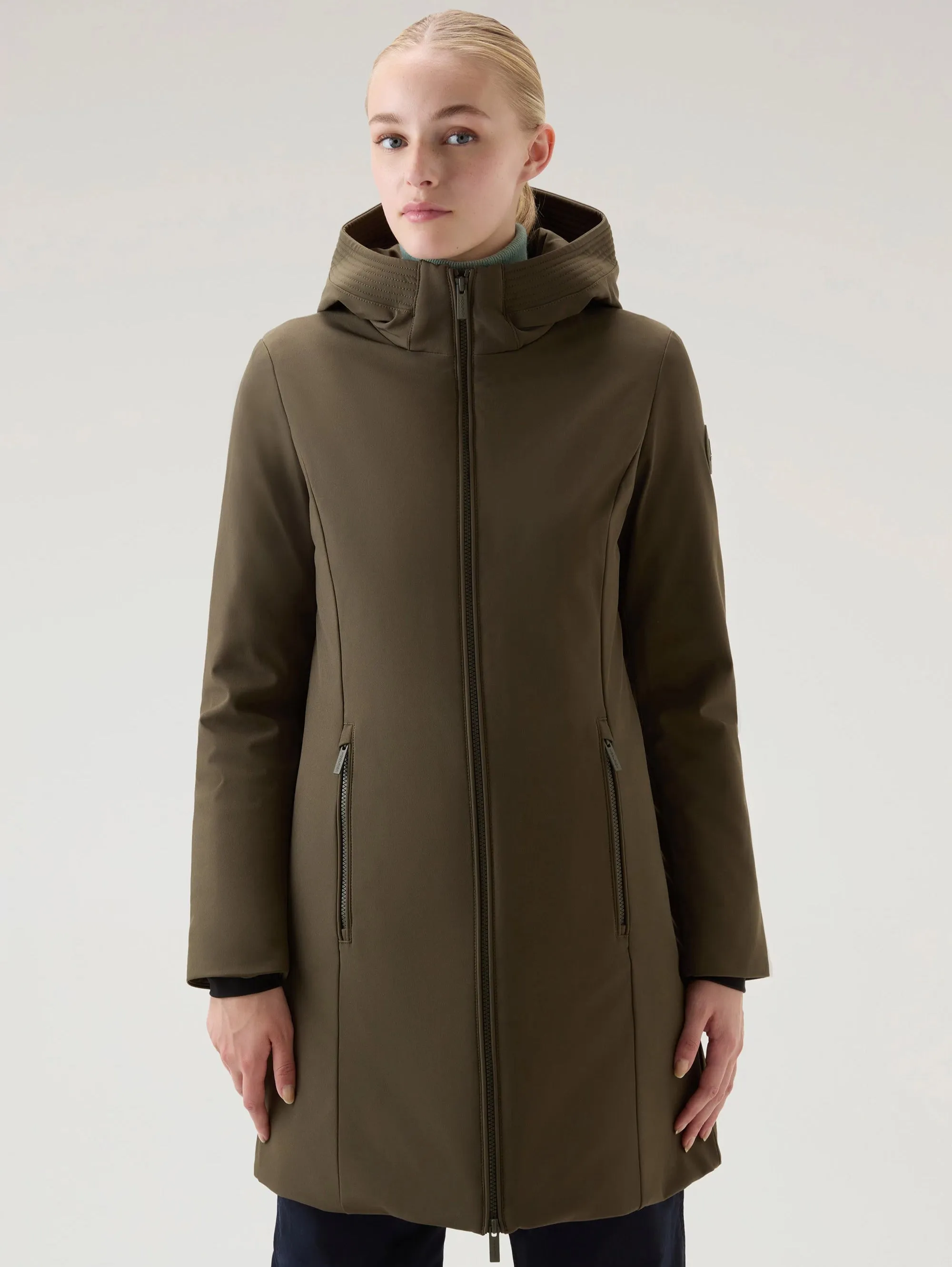 Parka Anti Vento con Cappuccio Firth Verde