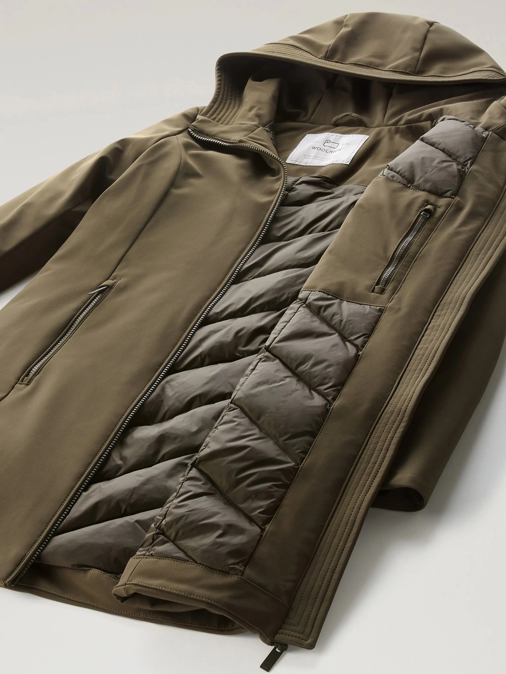 Parka Anti Vento con Cappuccio Firth Verde