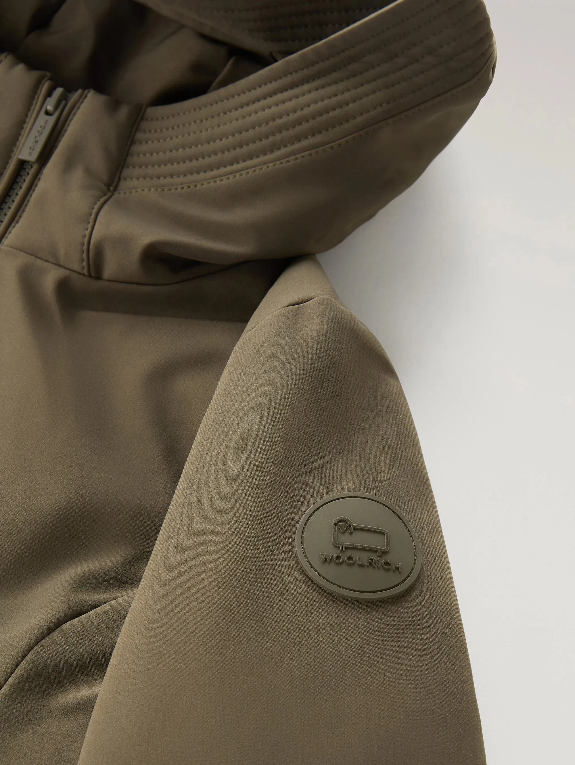 Parka Anti Vento con Cappuccio Firth Verde