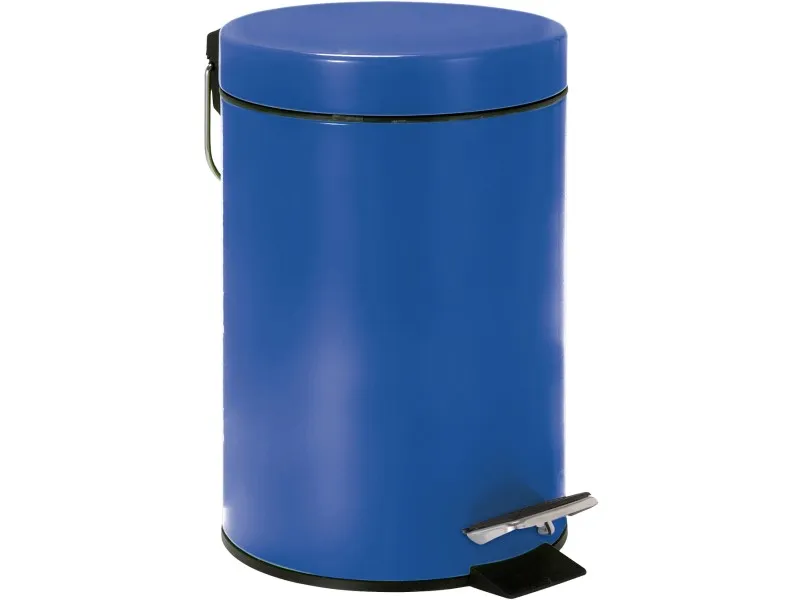 Pattumiera a pedale blu 3 l