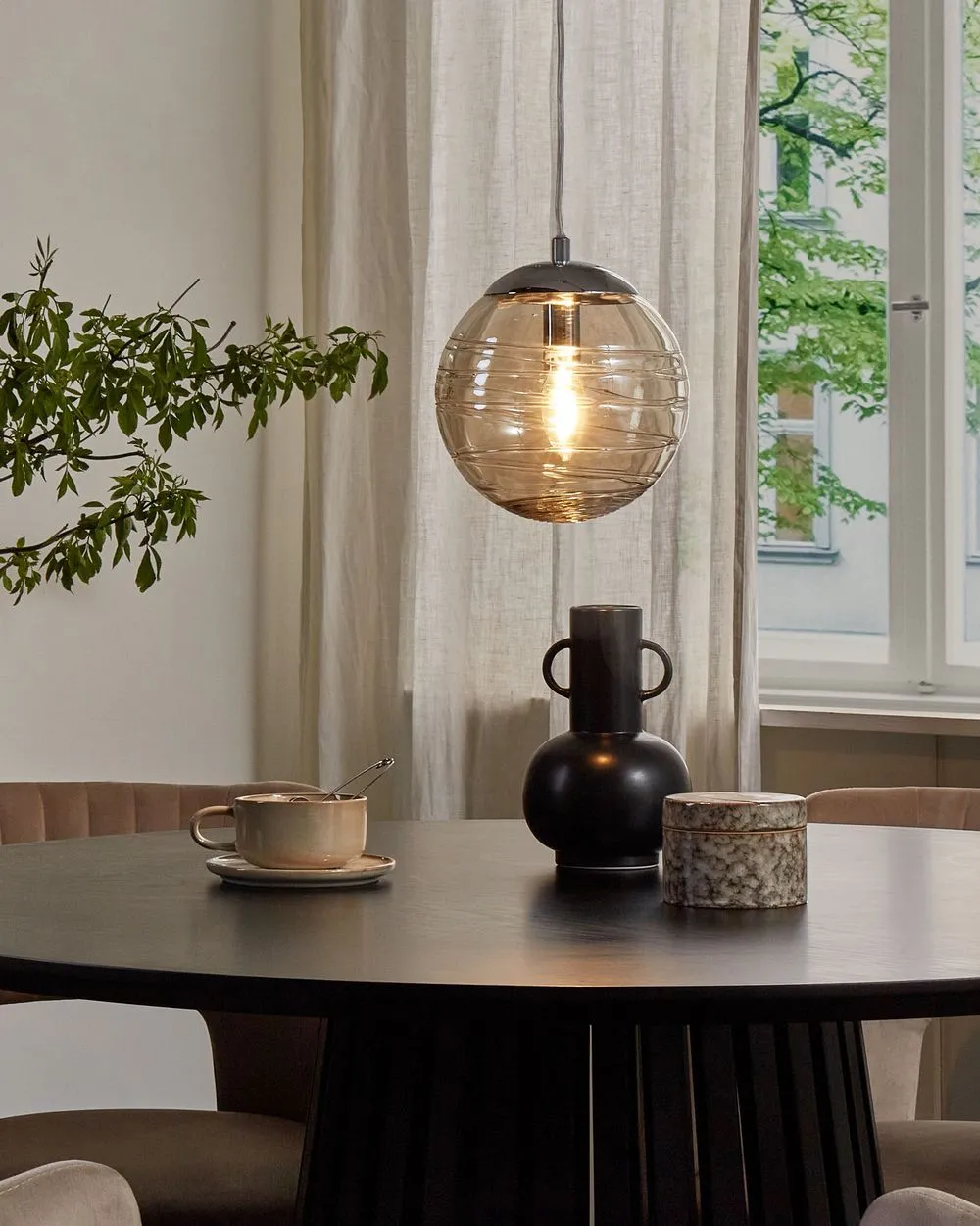 Pendant Lamp MIRNA Glass Gold