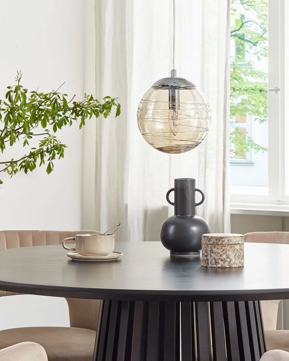 Pendant Lamp MIRNA Glass Gold