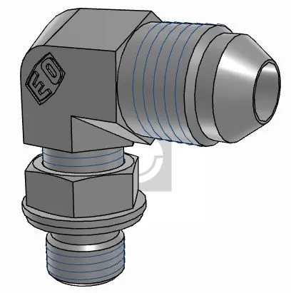 Perno maschio idraulico Parker, connettore A: M10 maschio, B: UNF 1/2-20 maschio