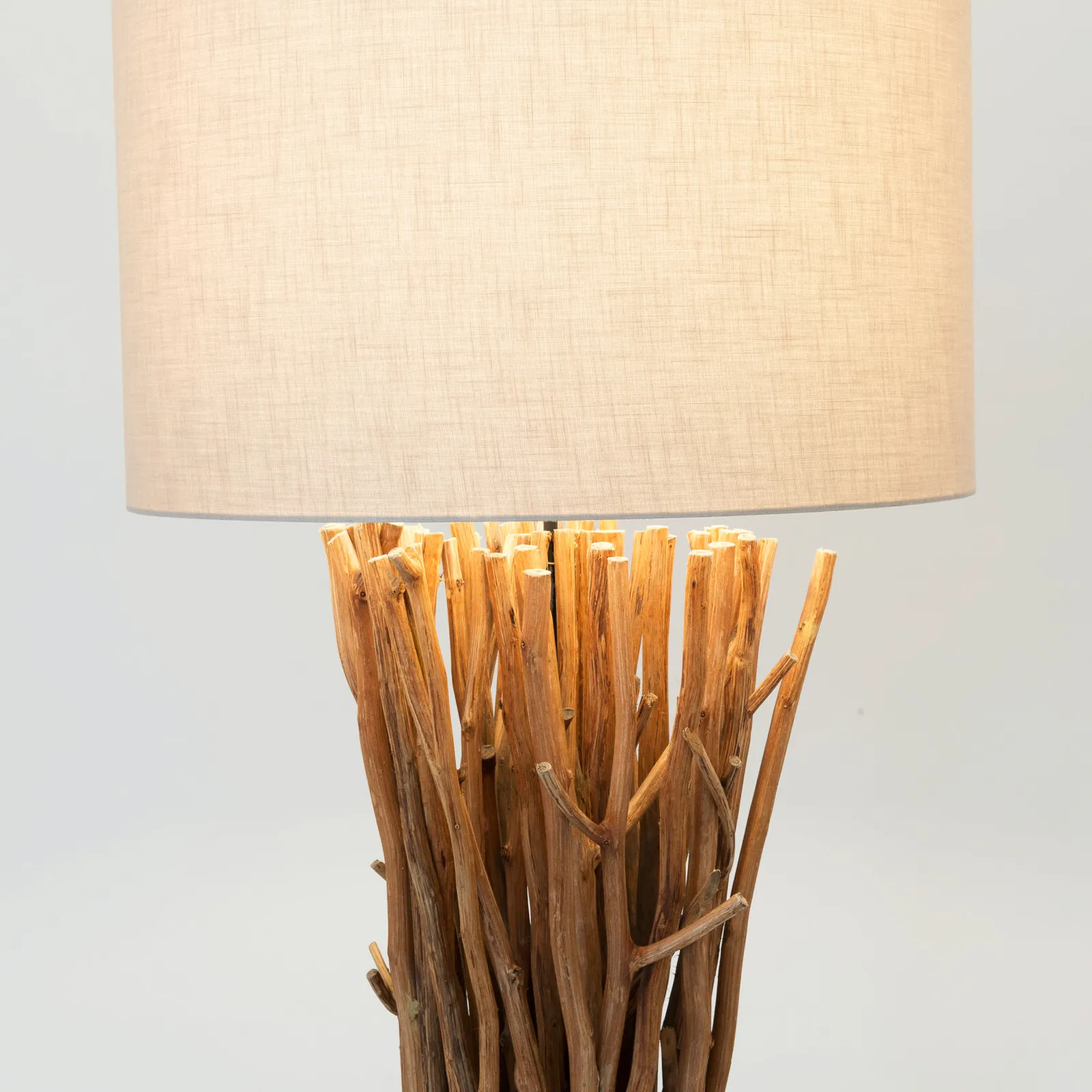 Piantana Palmaria, colore legno/beige, altezza 177 cm, legno