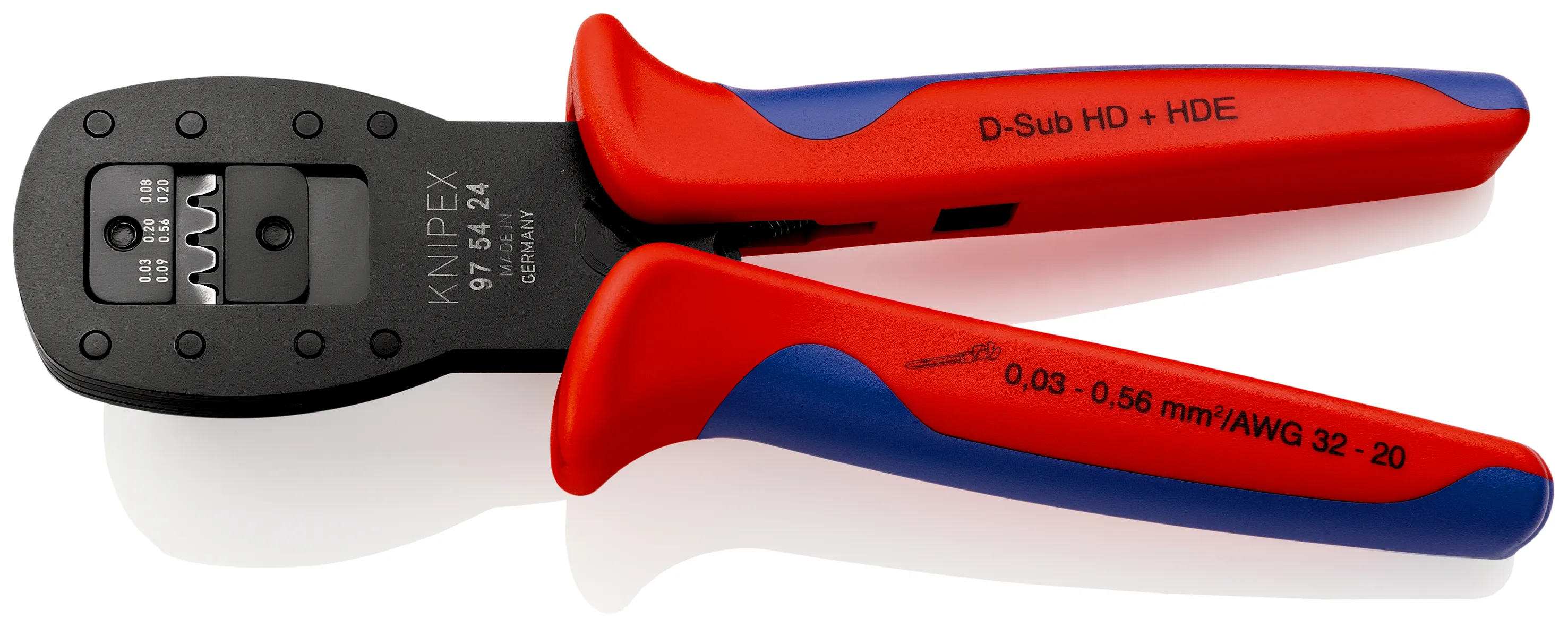 Pinza crimpatrice Knipex, Contatti D Sub HD 20, contatti D Sub HDE