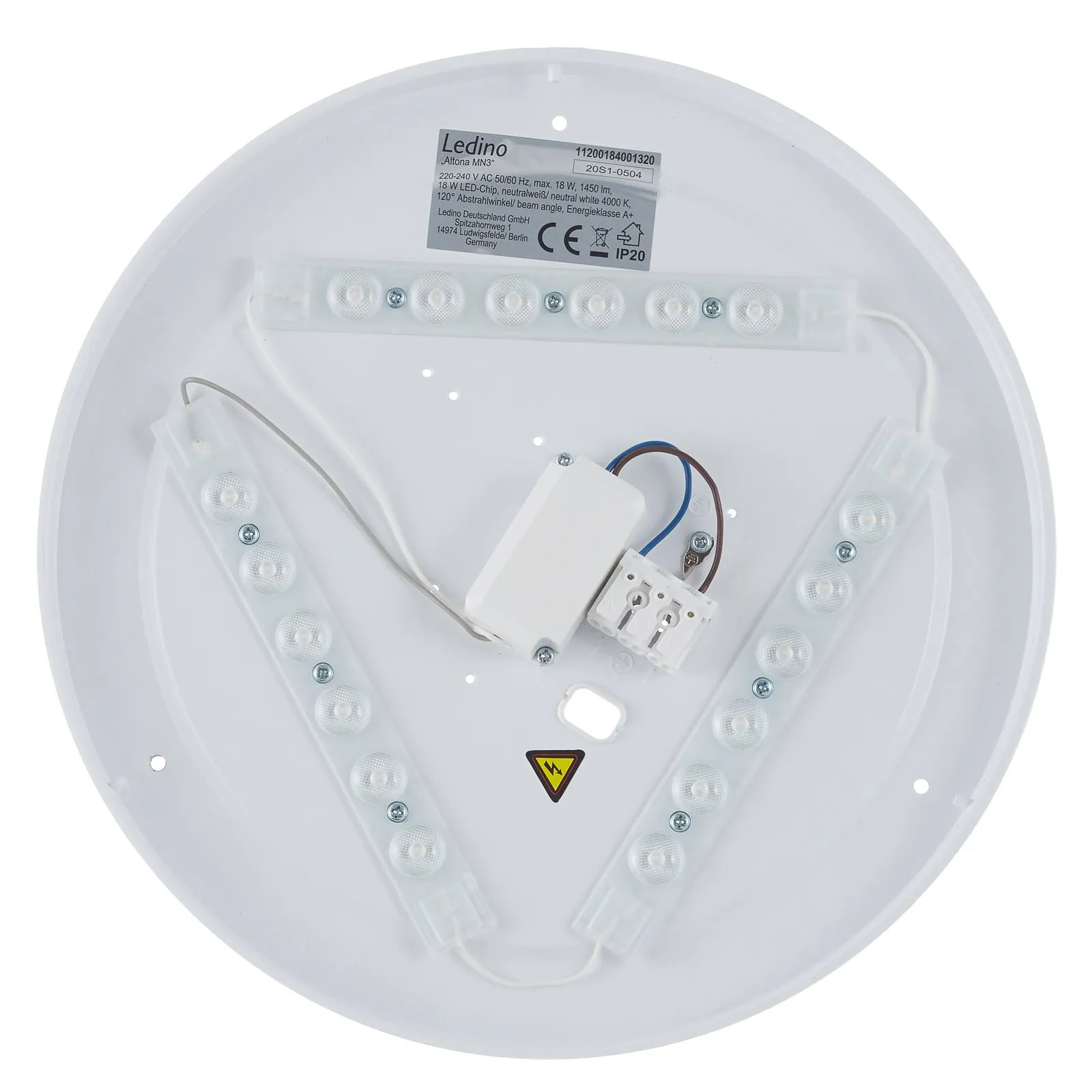 Plafoniera LED Altona MN3, bianco neutro Ø 32,8cm