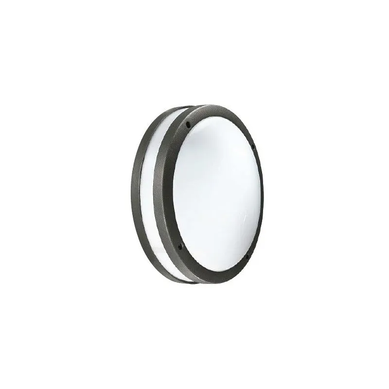 Plafoniera Rotonda Per Esterno 2xE27 Ura Antracite GES290 Gea Led