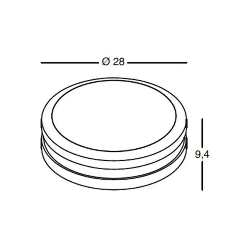 Plafoniera Rotonda Per Esterno 2xE27 Ura Antracite GES290 Gea Led