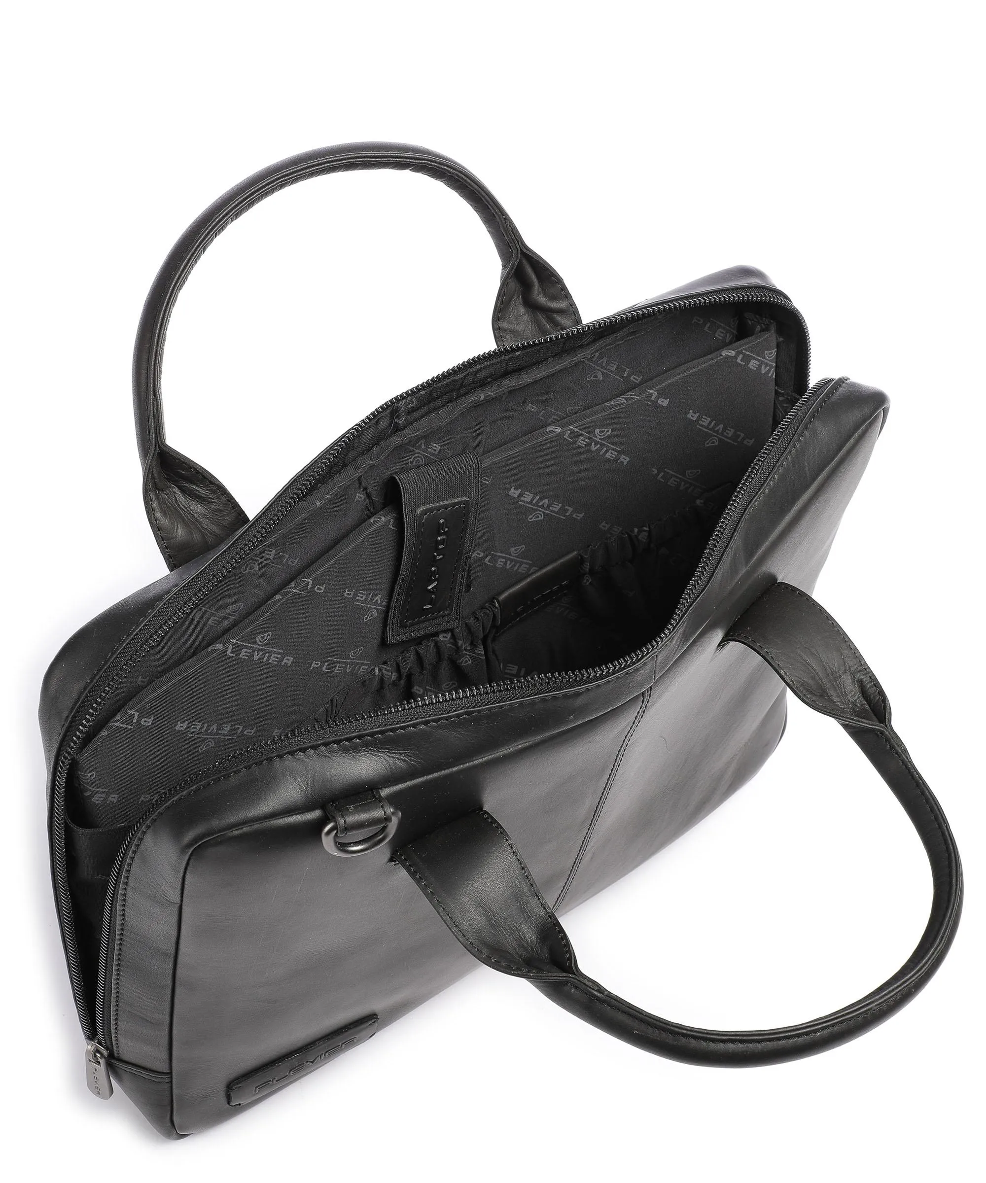  Plevier Navigator Cartella 15″ pelle granulata nero  