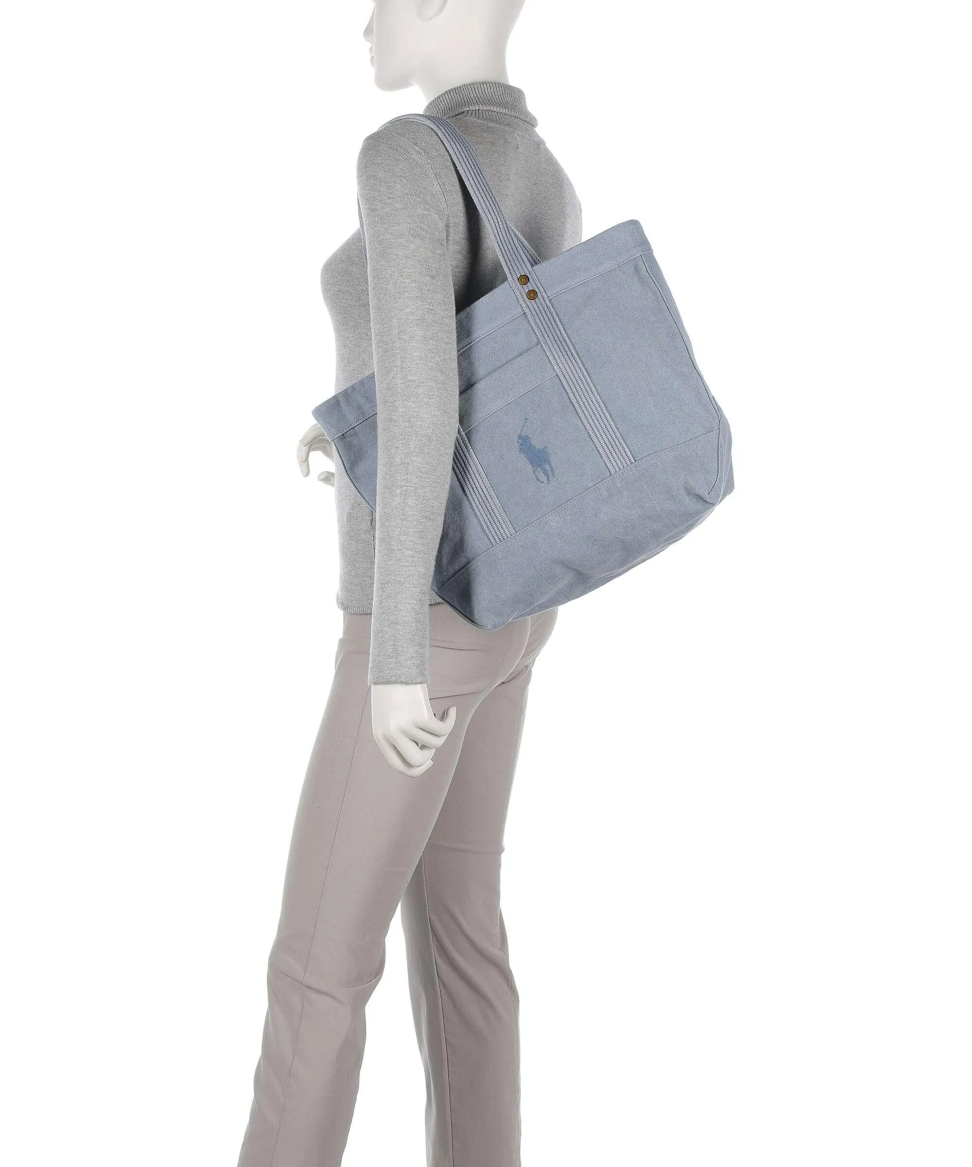  Polo Ralph Lauren Borsa shopper cotone blu  