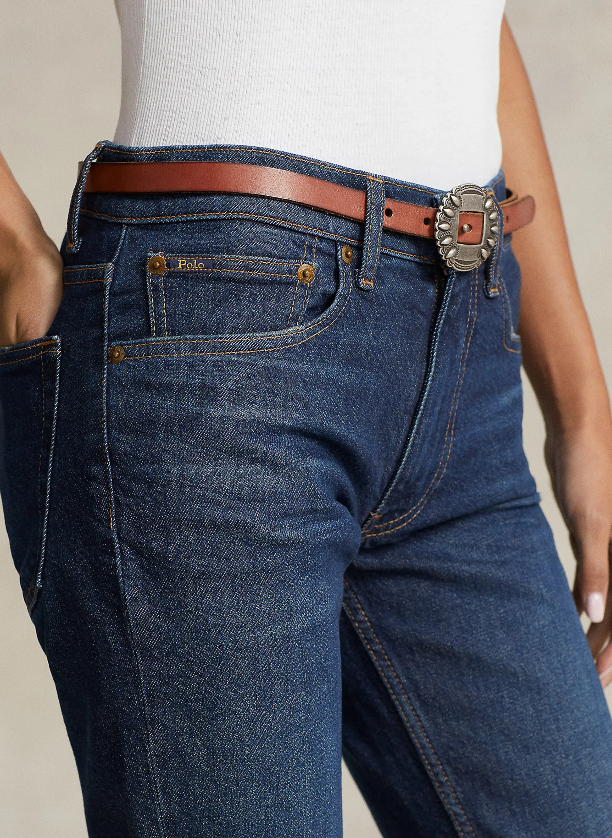  POLO RALPH LAUREN   Jeans skinny in cotone stretch | Blu