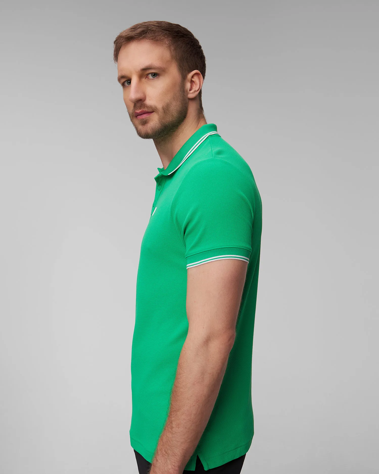 Polo verde da uomo Helly Hansen Kos Polo 34068-499