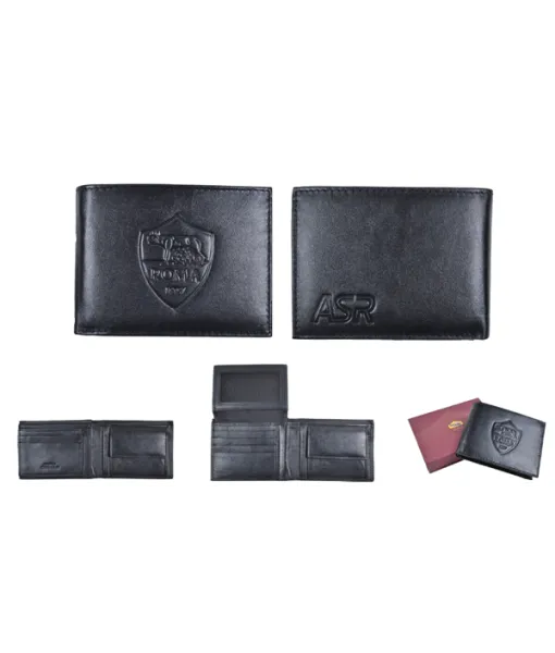 PORTAFOGLIO ROMA UFFICIALE VERA PELLE ORIGINALE CASTELLANO 188