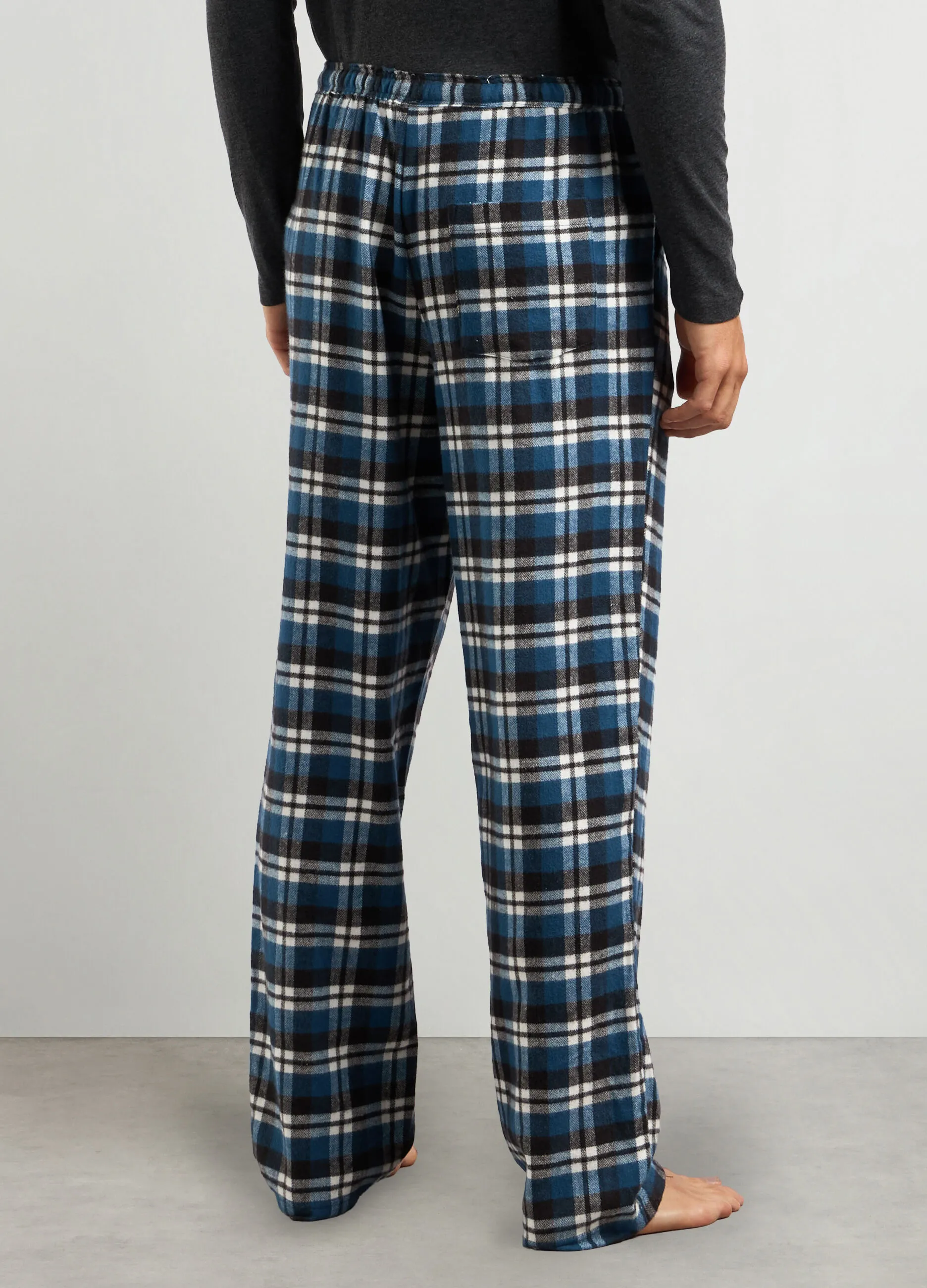 PRIVACY  Pantaloni pigiama lunghi in flanella uomo