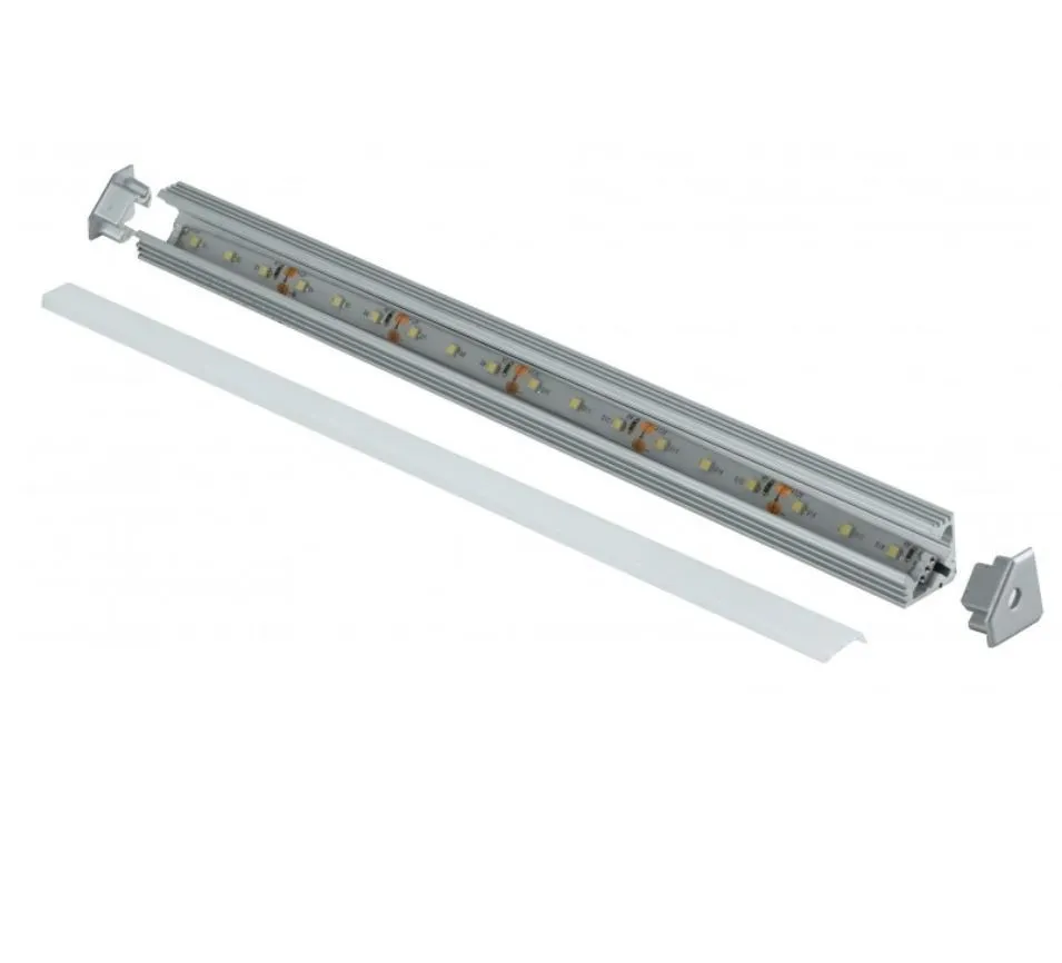 Profilo Angolare Per Strip Led Alluminio 1 mt Incasso Per Cartongesso