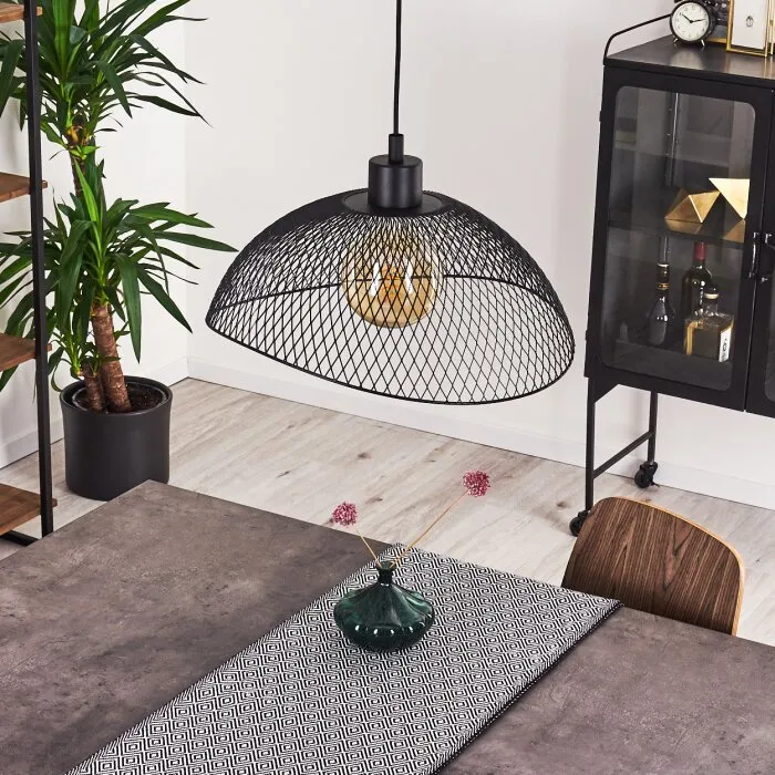 Pucara Lampadario a sospensione Nero, 1-Luce