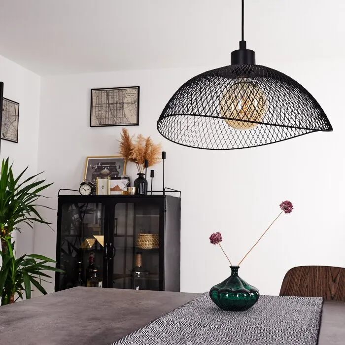Pucara Lampadario a sospensione Nero, 1-Luce