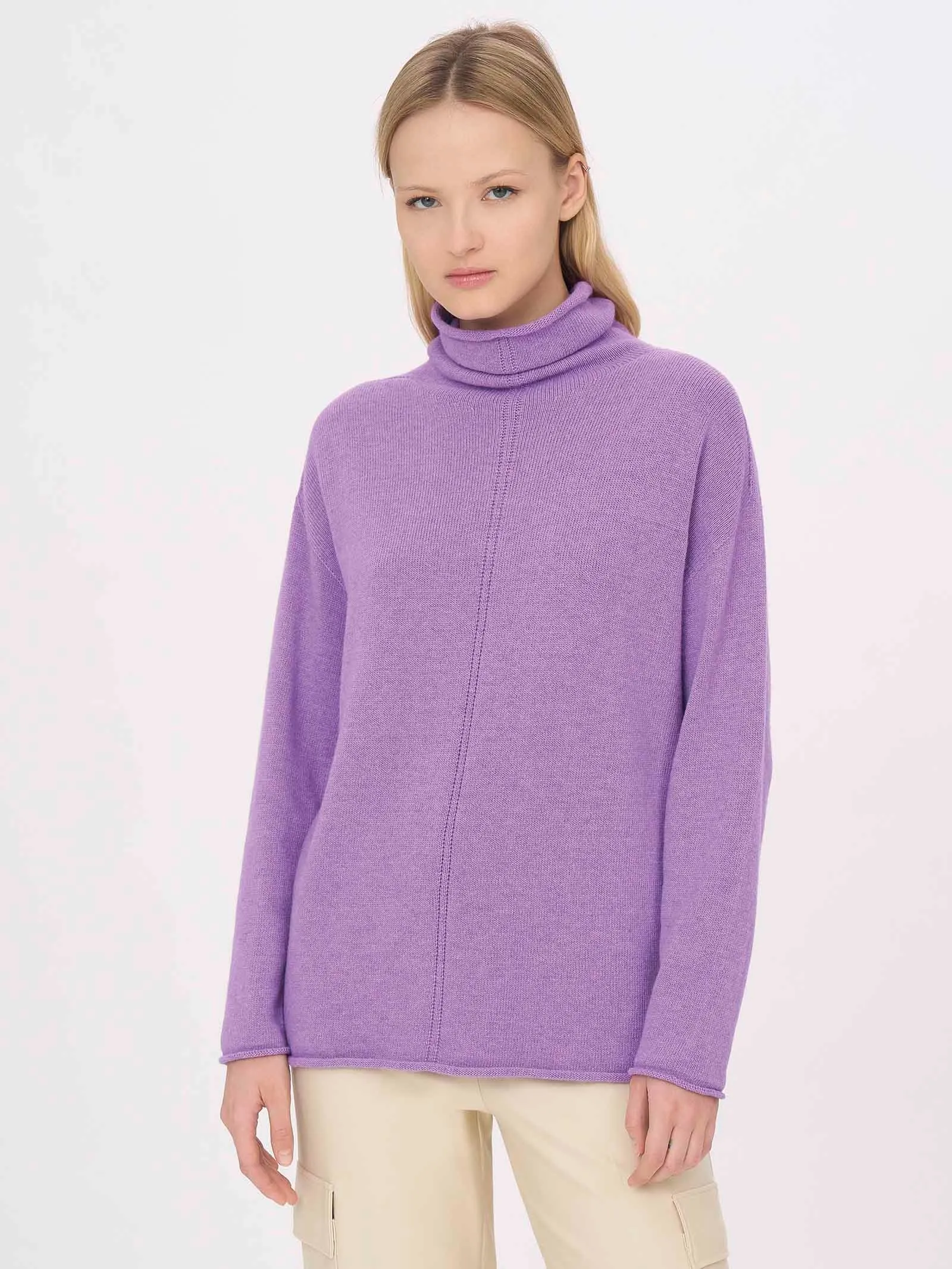 Pullover con collo a ciambella in Cashmere Blend - Reflecting Pond