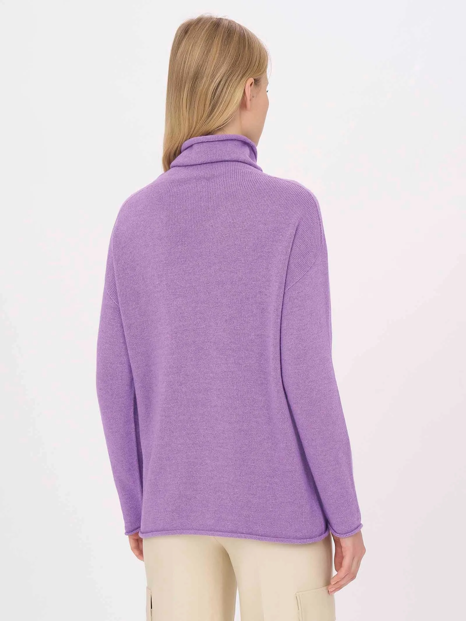 Pullover con collo a ciambella in Cashmere Blend - Reflecting Pond