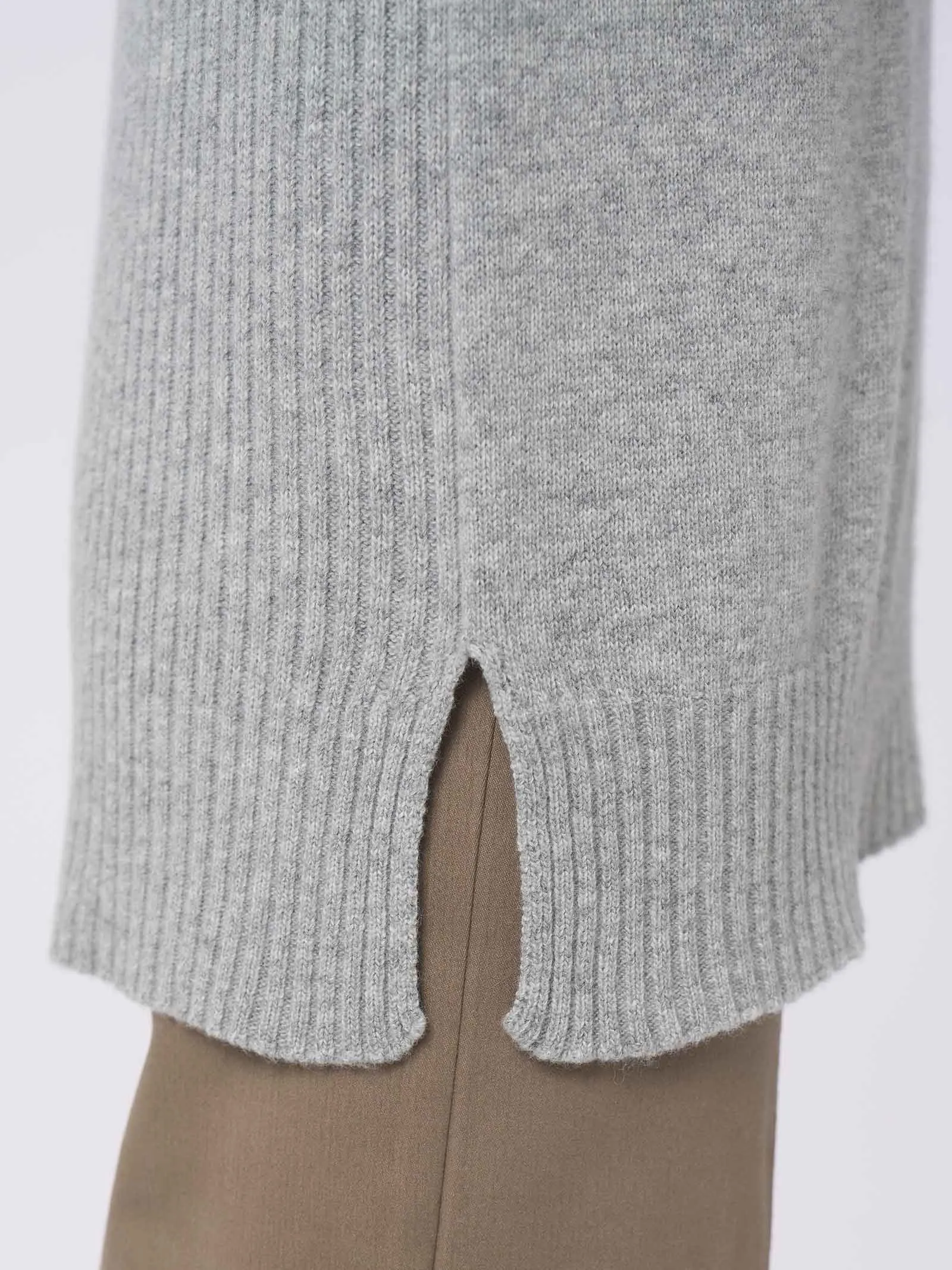 Pullover con collo roulè in Cashmere Blend - Vapore Mel.