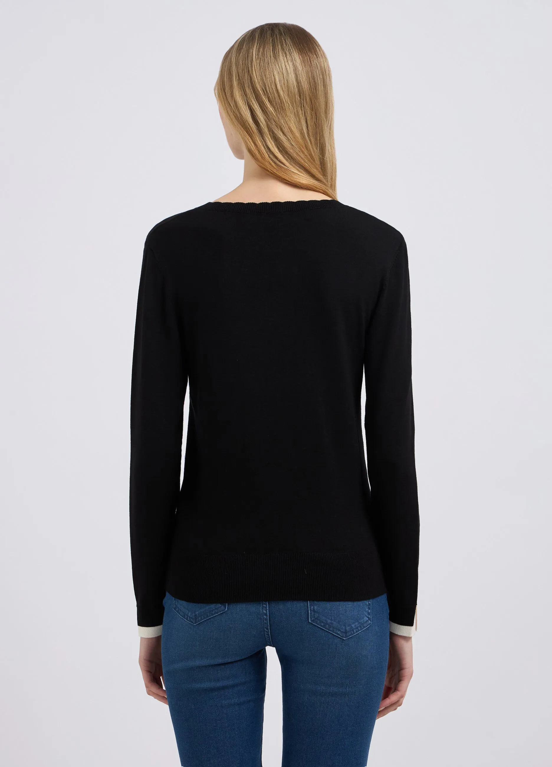 Pullover in misto viscosa donna