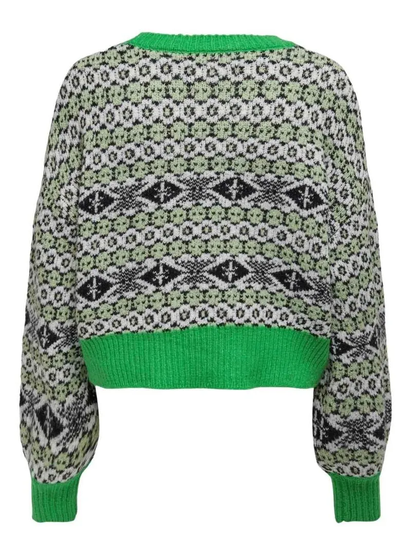 Pullover Only Dea Verde per Donna
