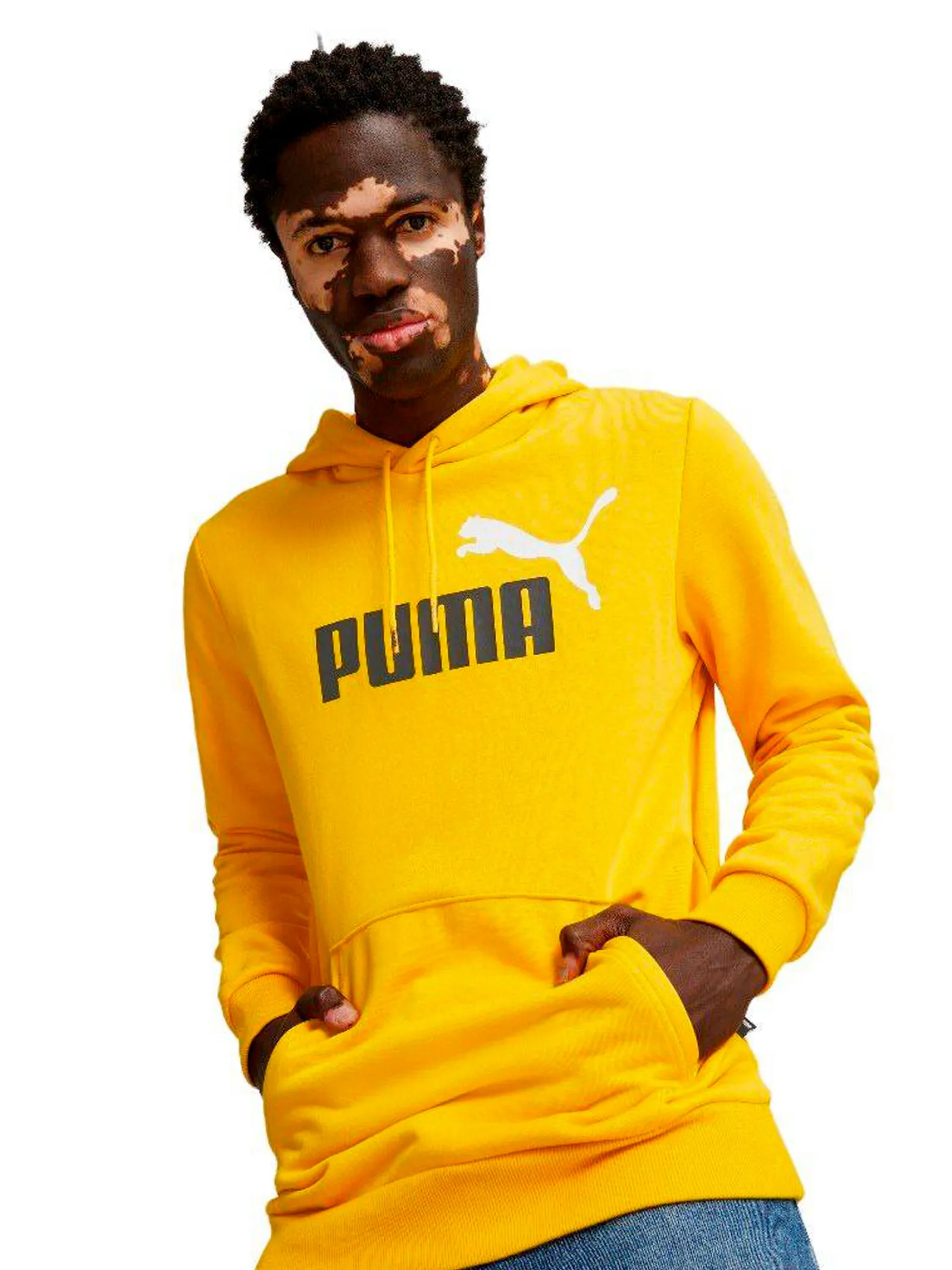 PUMA Felpa con Logo e Cappuccio