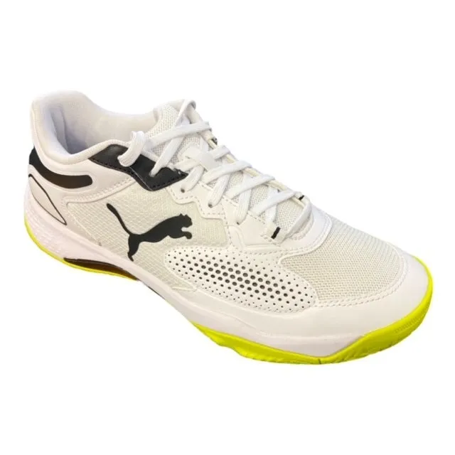 Puma men's padel shoe Solarcourt RCT 106948 02 white-black-yellow 