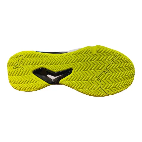 Puma men's padel shoe Solarcourt RCT 106948 02 white-black-yellow 