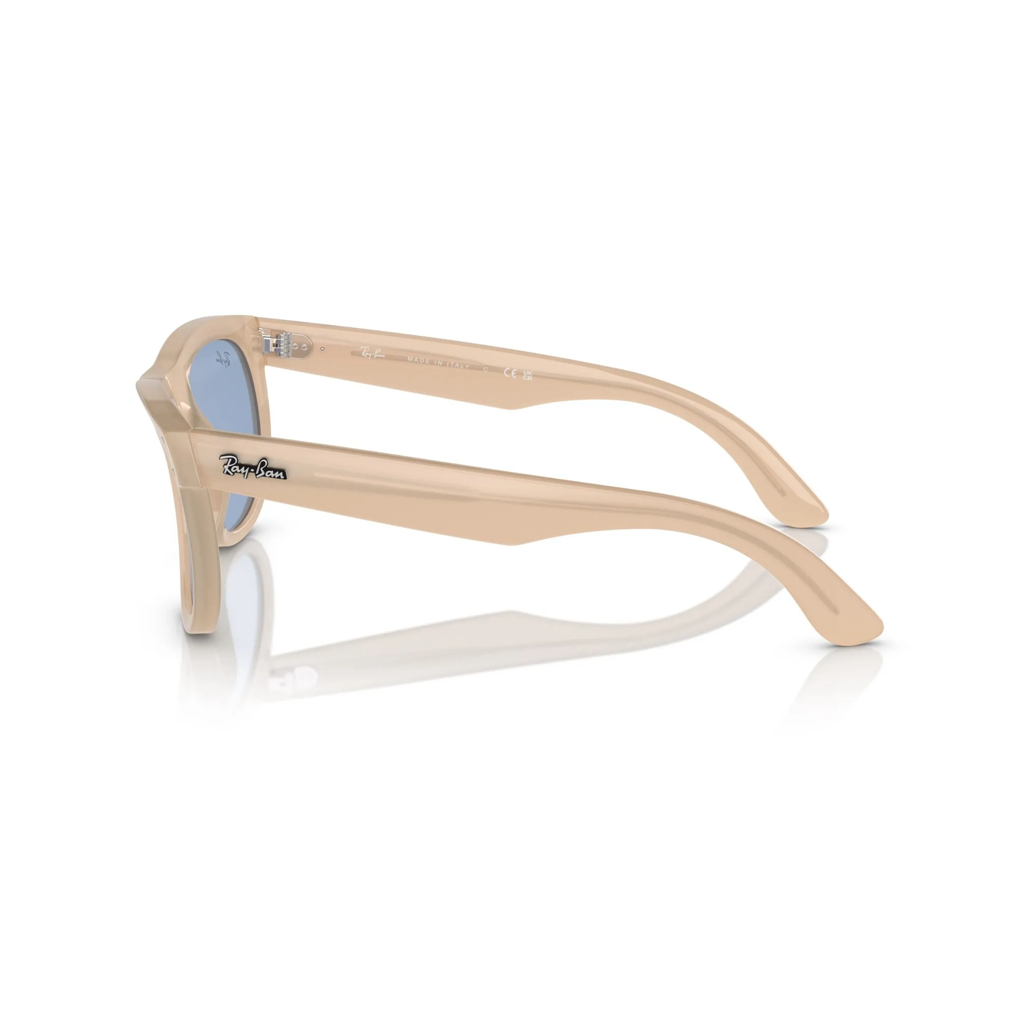   Ray-Ban RB R0502S Wayfarer Reverse 678072 Beige Opale/miele | Occhiale Da Sole Unisex 