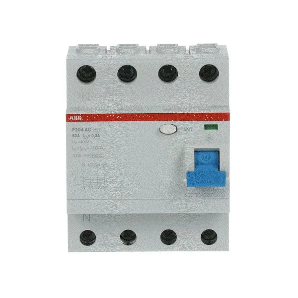 RCCB ABB F200, 4P, 63A