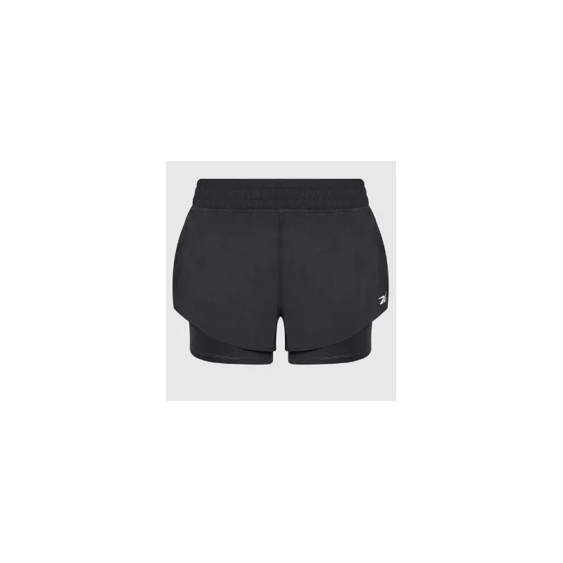 Reebok Running Two-In-One Shorts Black Donna